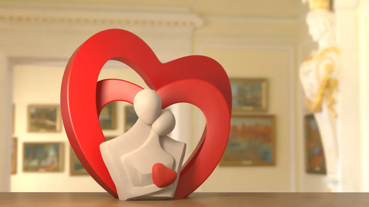 ♡♡♡ COUPLE IN LOVE VALENTINES DAY Home decor view 2