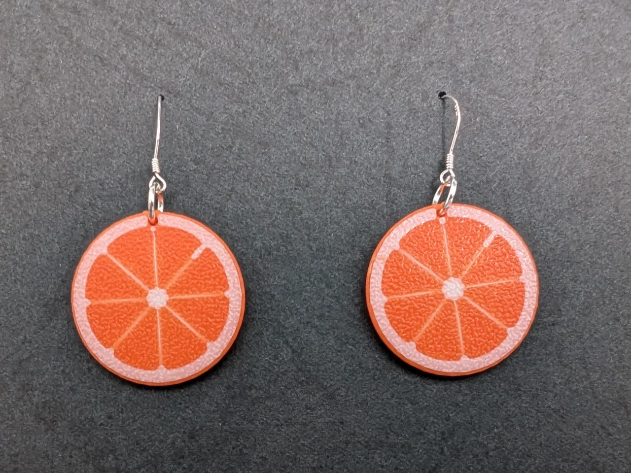 Orange earrings Fruit Collection "La naranja" view 4