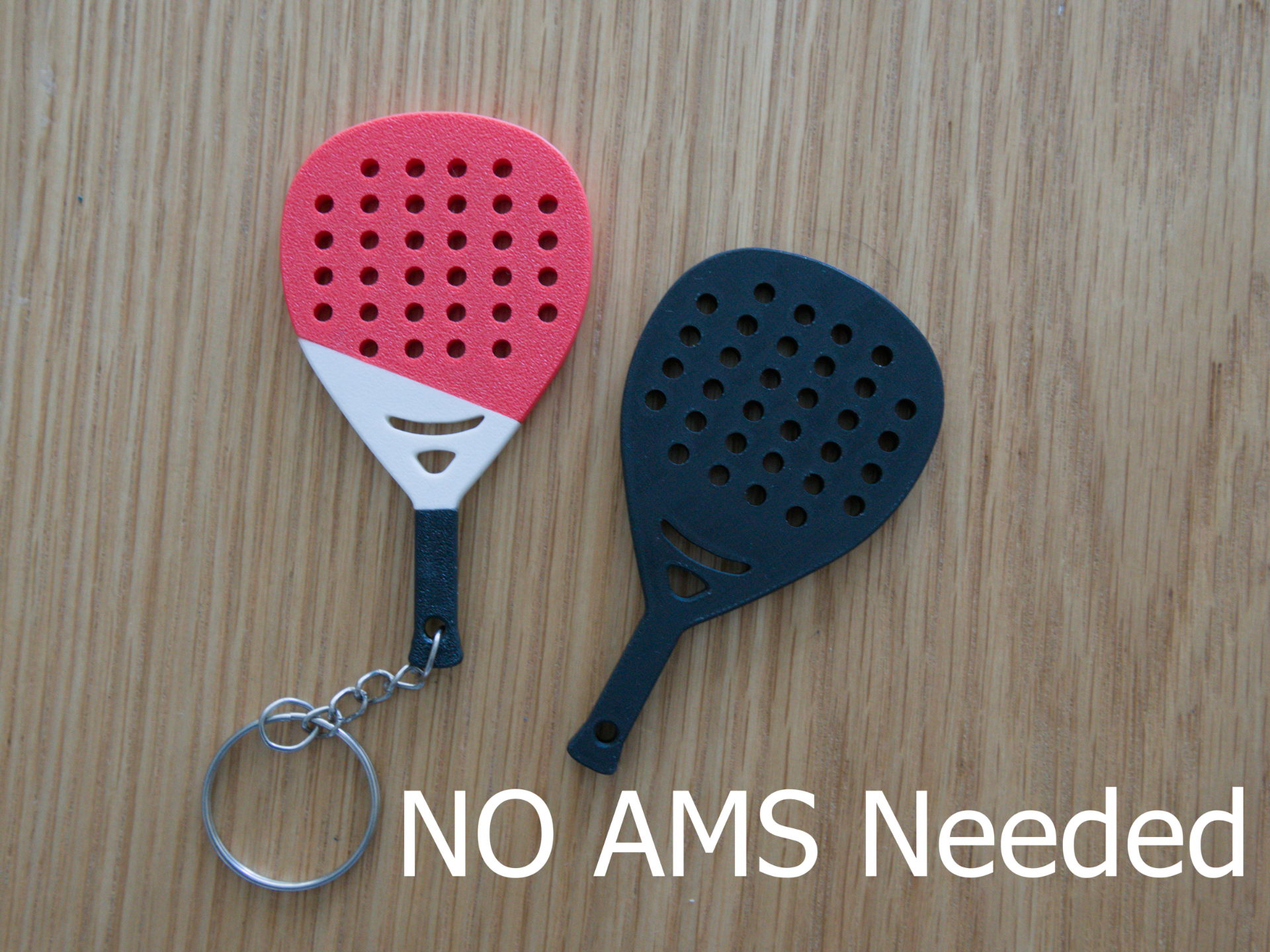 Miniature Padel Racket Keychain