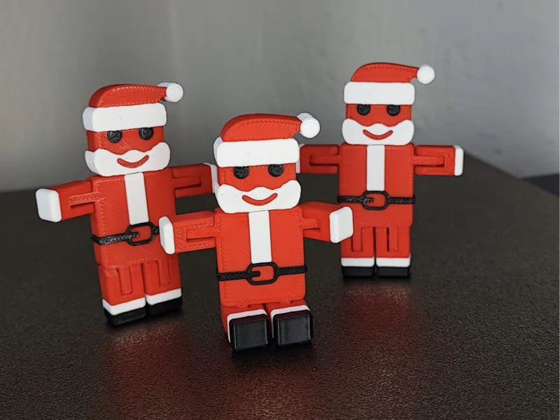Articulated Santa keychain
