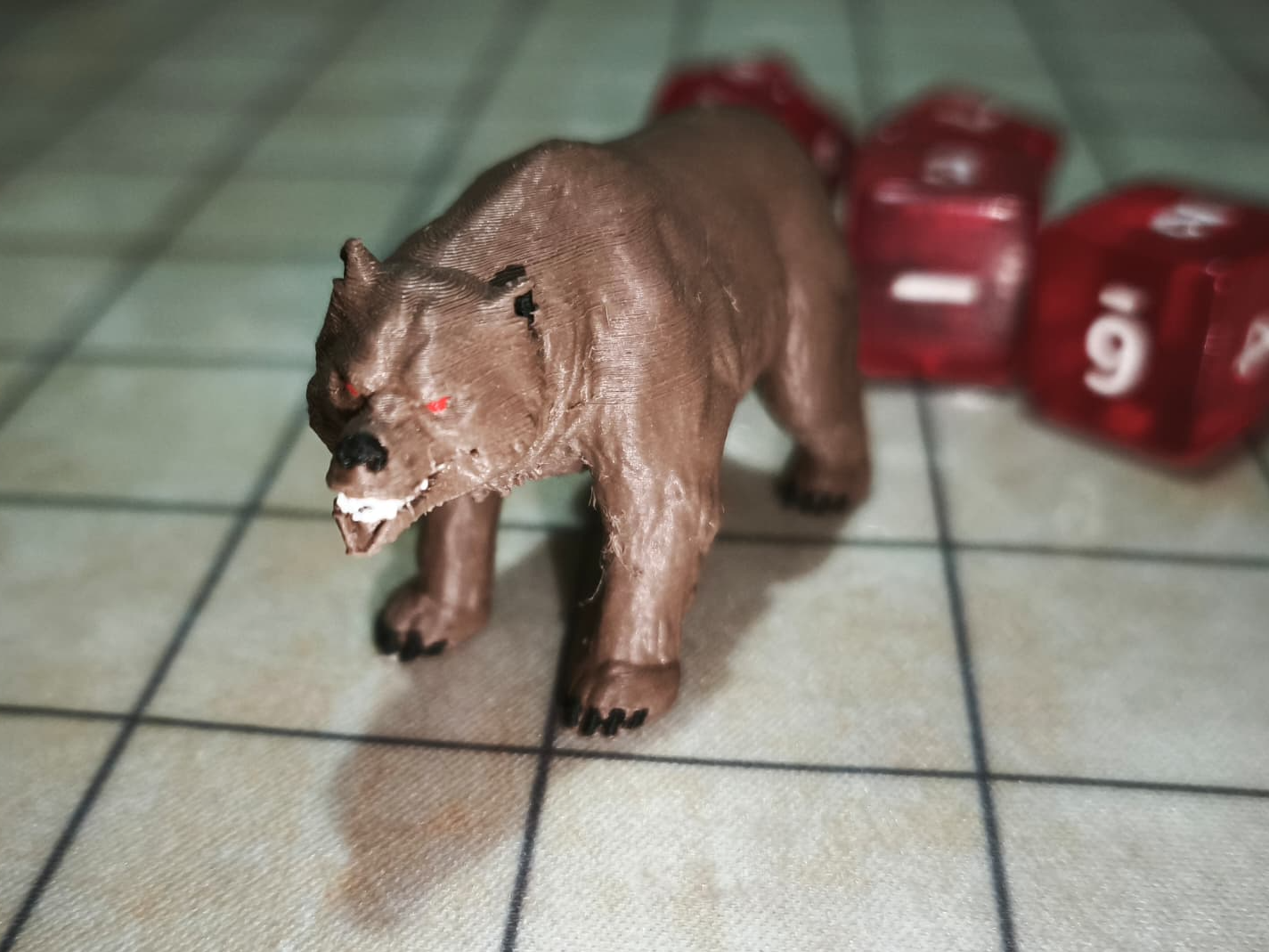 Miniatura de Oso para D&D y roleplaying 