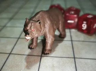 Miniatura de Oso para D&D y roleplaying 