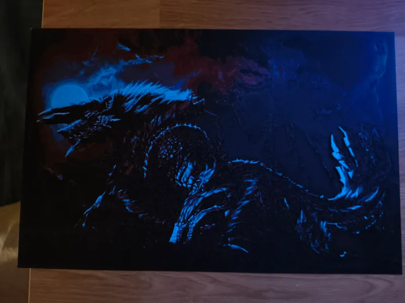 Monster Hunter Zinogre Wall Art 