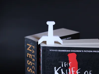 Sword Bookmark – Flat 2D Fantasy Blade Page Marker