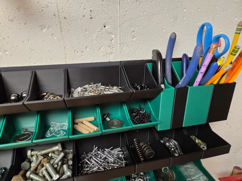 French Cleat Wall Storage and Org - Small Bins