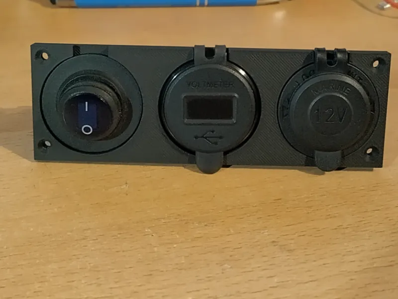 Panelmount Rahmen für 3 runde  Zubehörteile