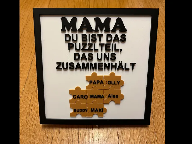Mama Puzzelteil Muttertag