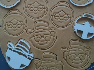 Grandma and Grandpa cookie cutters