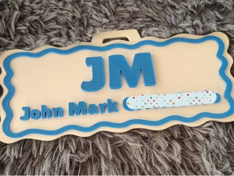 Name Plate for School