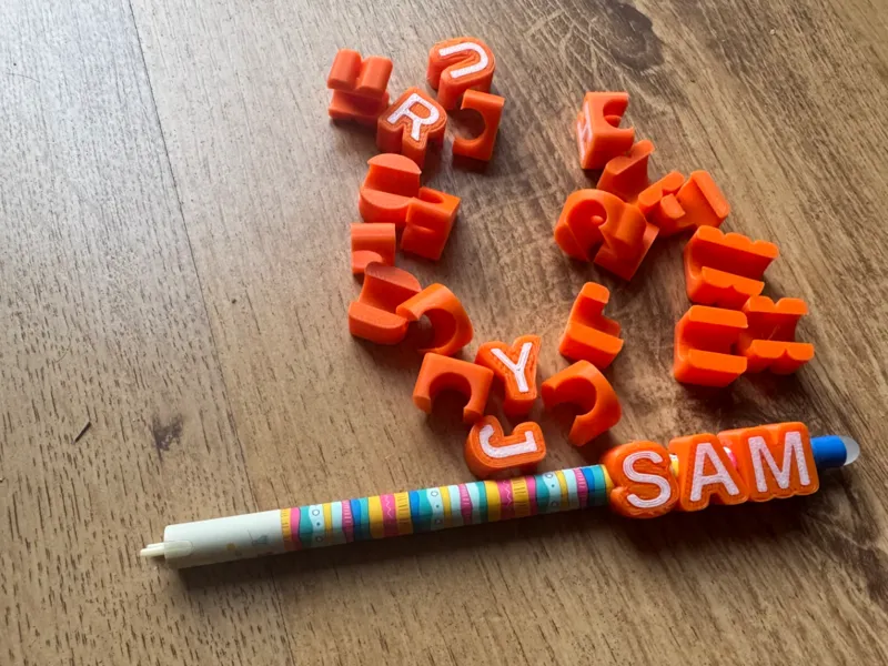Bubble Buchstaben kompatibel mit Legami Stiften