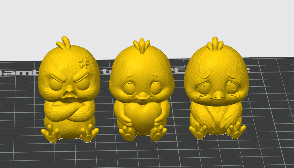 Miniatura 5 do modelo 3D Chicks moods