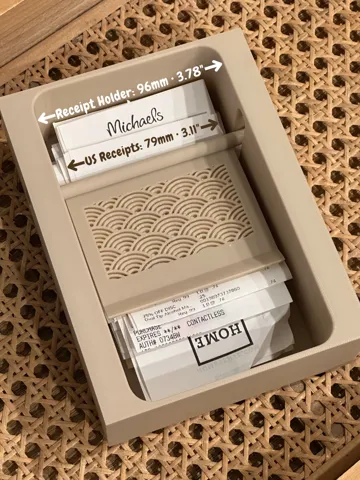 Organizador: Gridfinity US Receipt Holder Organizer Box 3×4x8U — vista de referencia 2