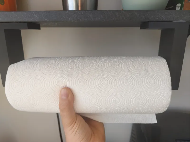 One-Hand Gravity Paper Towel Holder (No-Drill)