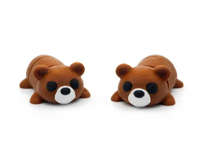 Cute Articulated Baby Bear Flexi Mini