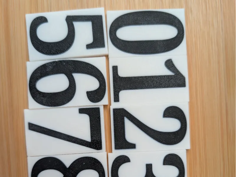 Magnetic Number Plates