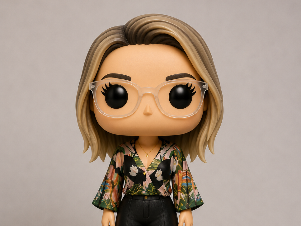 BONECA FUNKO POP OCULOS CABELO CURTO 