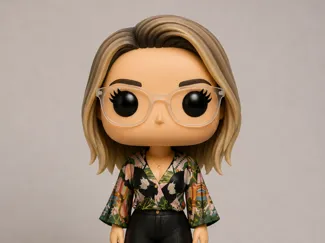 BONECA FUNKO POP OCULOS CABELO CURTO 