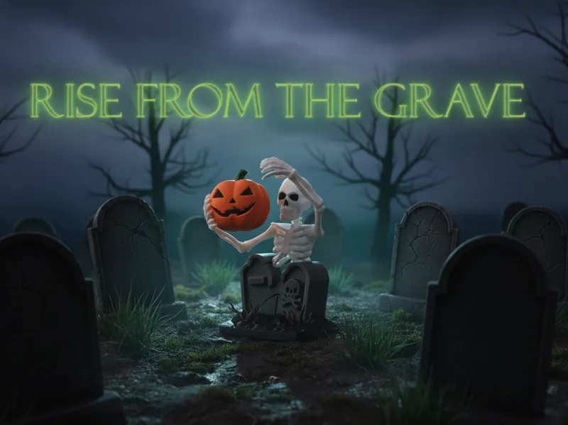 Rise from the Grave – Halloween Skeleton