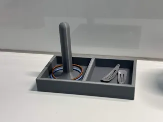 Hair tie & hairpin tray