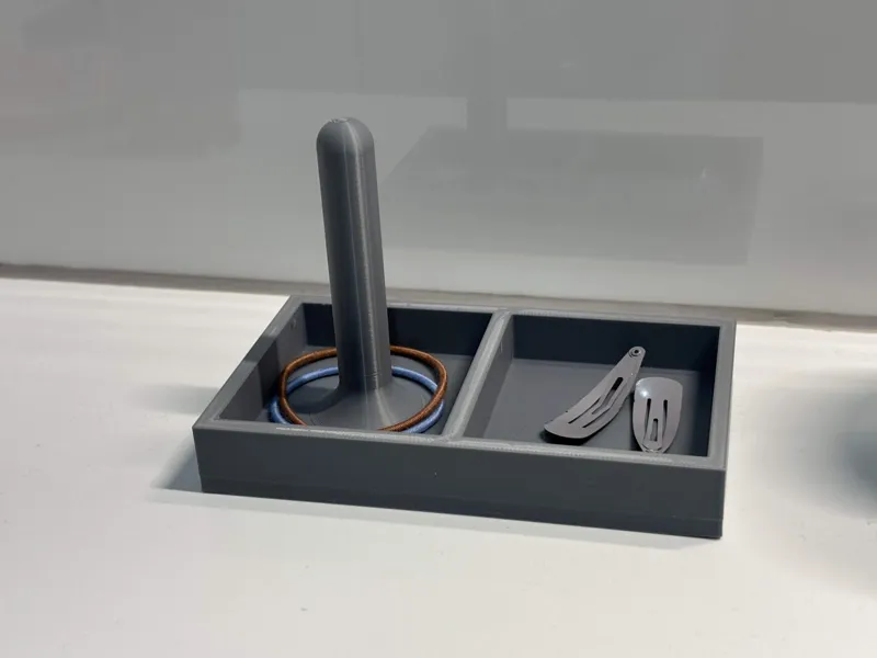 Hair tie & hairpin tray
