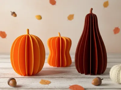 Cute Minimalist Fall Pumpkins