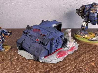 crashed rino terrain wrecage