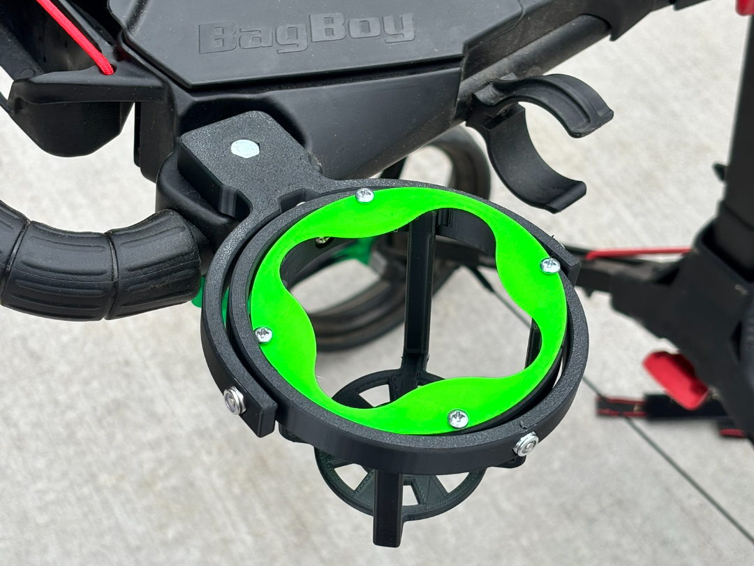 Gimbal Cup Holder for Bag Boy Push Cart
