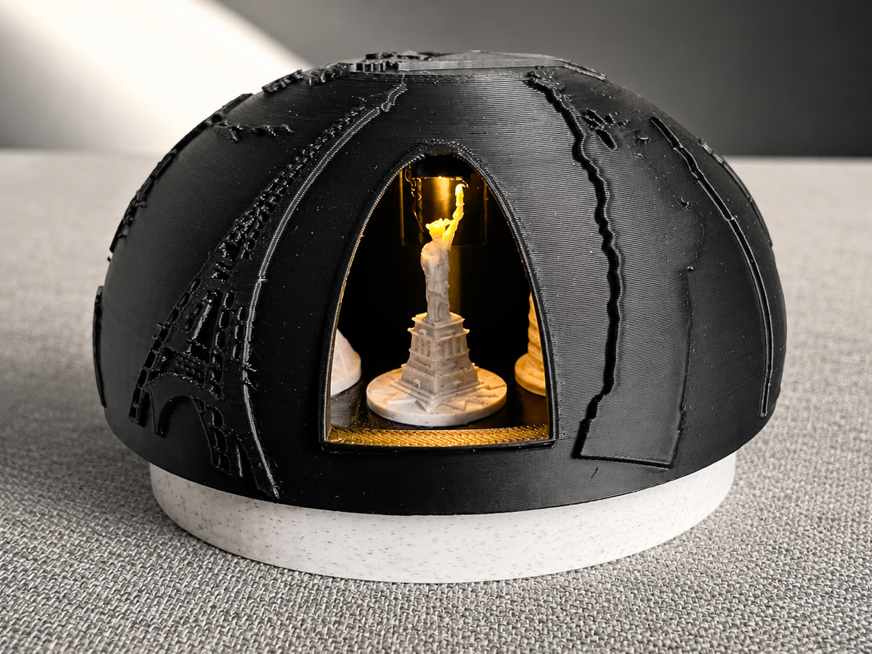 Mini Landmark Carousel with LED