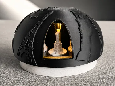 Mini Landmark Carousel with LED
