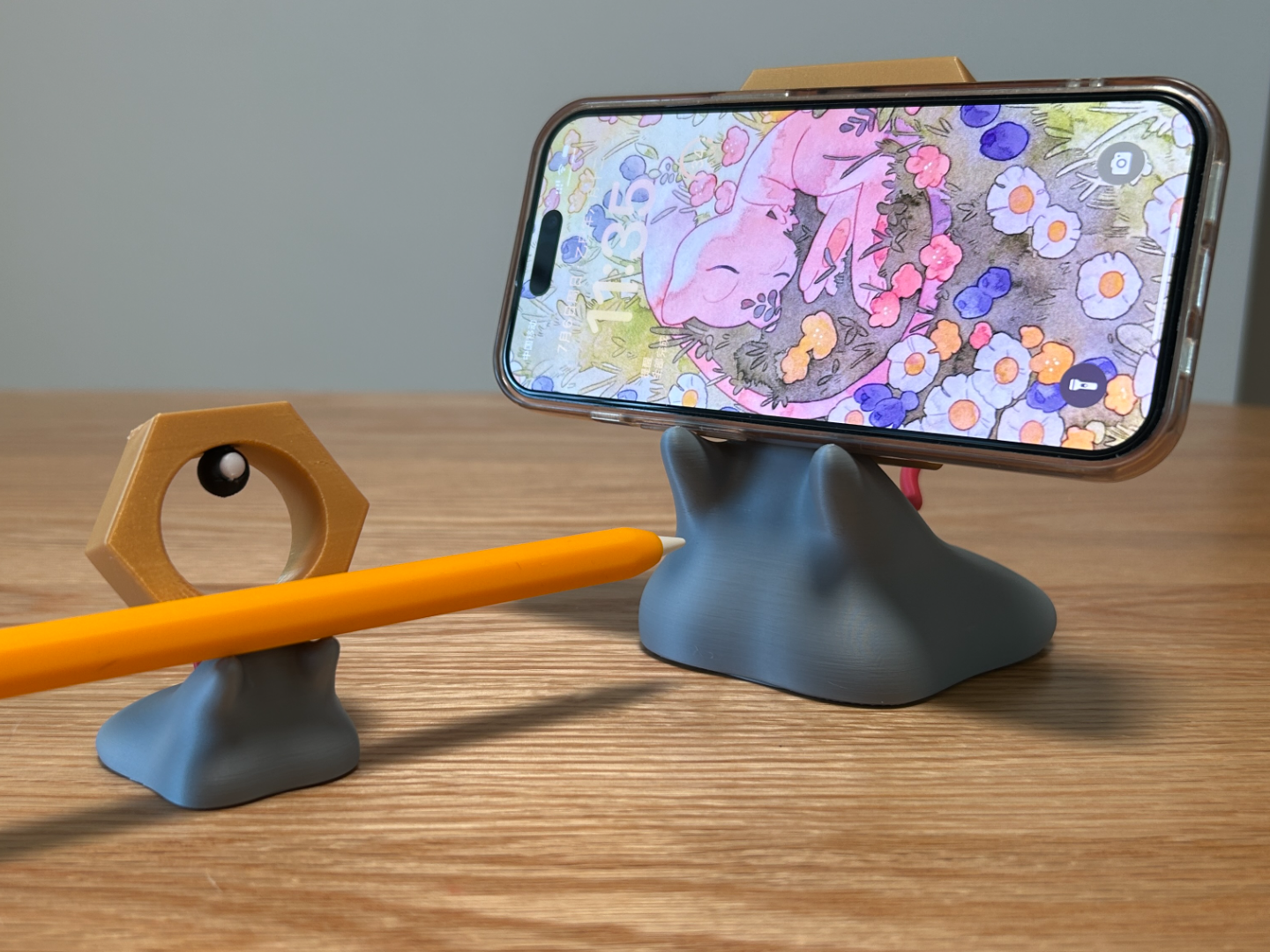 Miniatura 1 do modelo 3D 宝可梦美录坦手机支架（无需AMS）