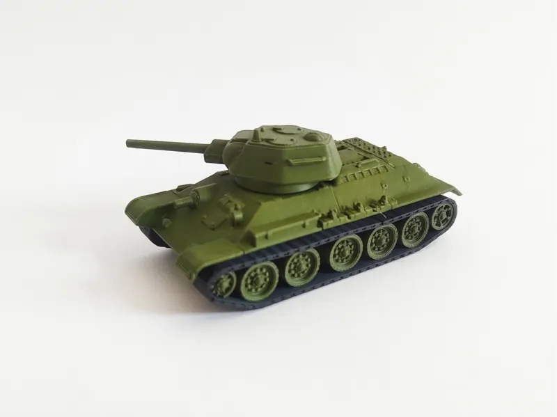 T34-76 tank model 1:72 scale
