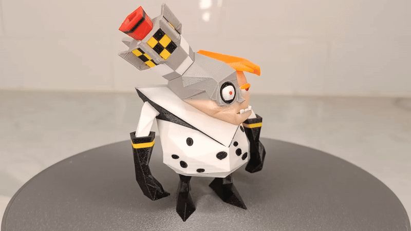 Crash Bandicoot inspired low poly retro Dr Ngin