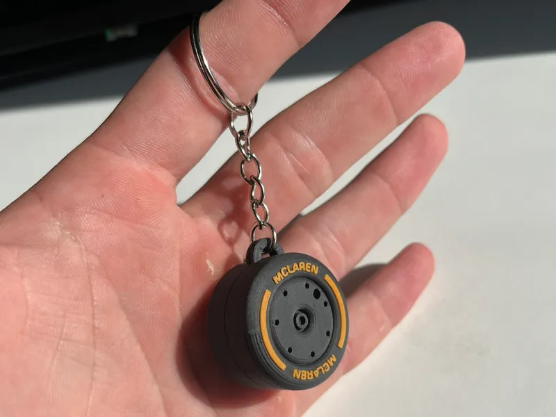 F1 Tyre Keychain – McLaren Edition