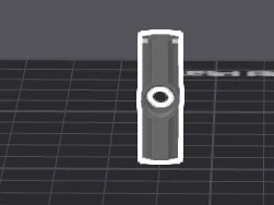 connector rod with hole in centre
