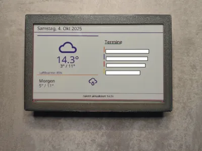 Waveshare 7.3 Case ESPHome connected