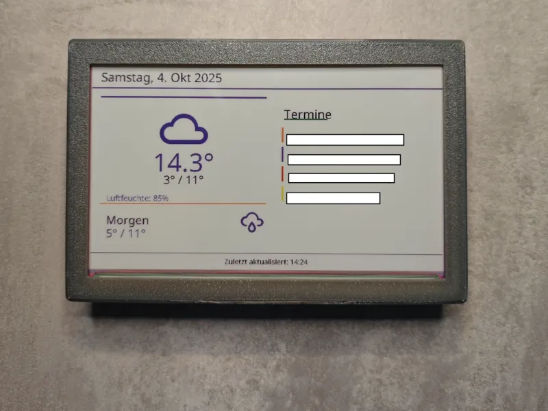 Waveshare 7.3 Case ESPHome connected