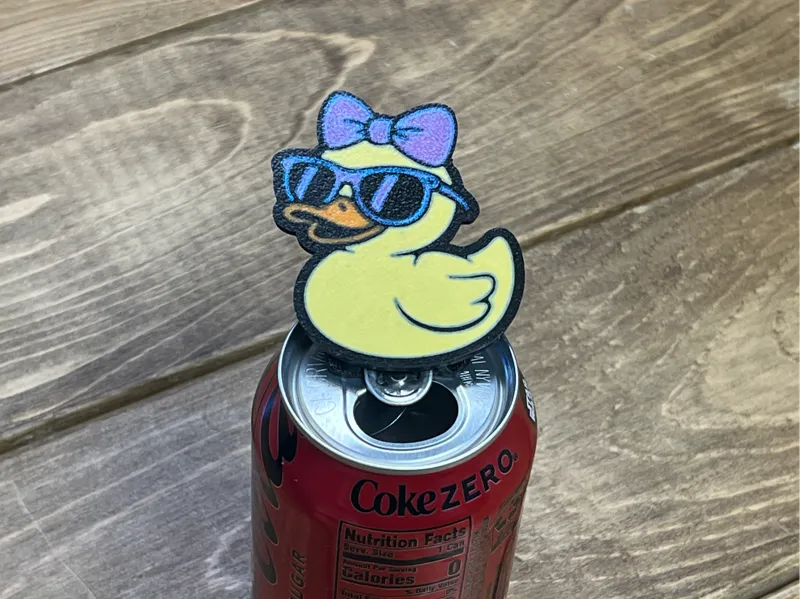 Cool Duck with Bow Pop Can Tab Opener with Keyring