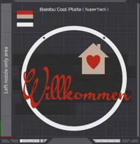 17,5cm - PLA 0,20mm AMS Willkommen