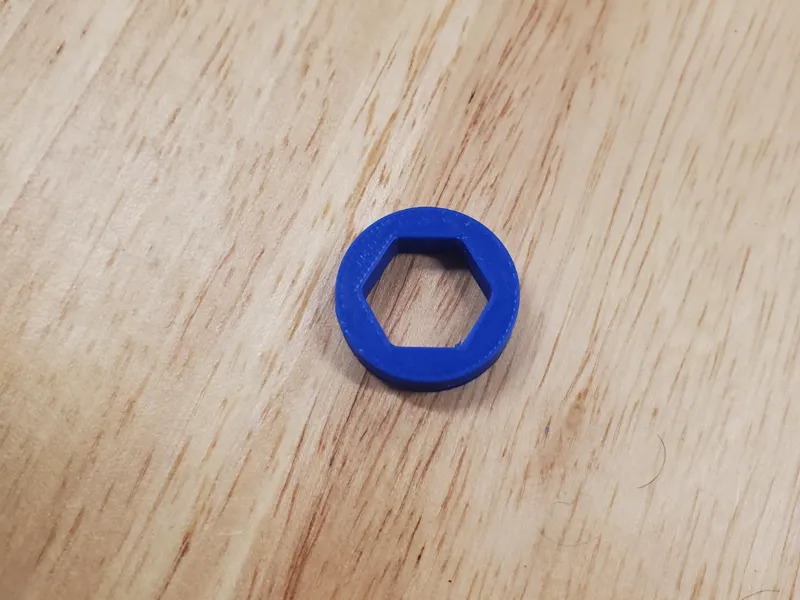 1/2in hex shaft to 3/4in pvc pipe adapter
