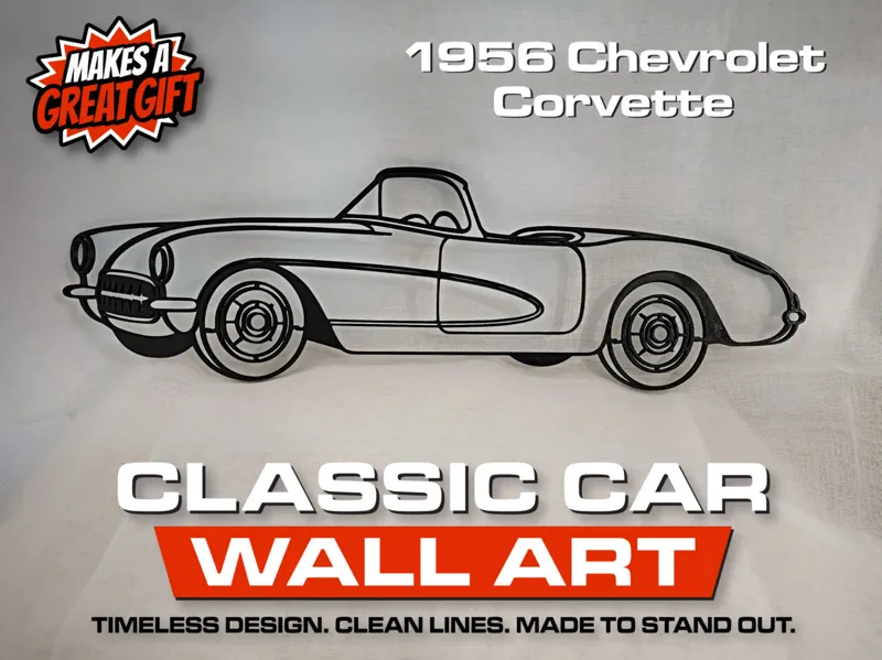1956 Corvette Classic Car Wall Art
