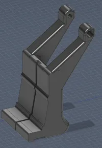 More to the front and higher