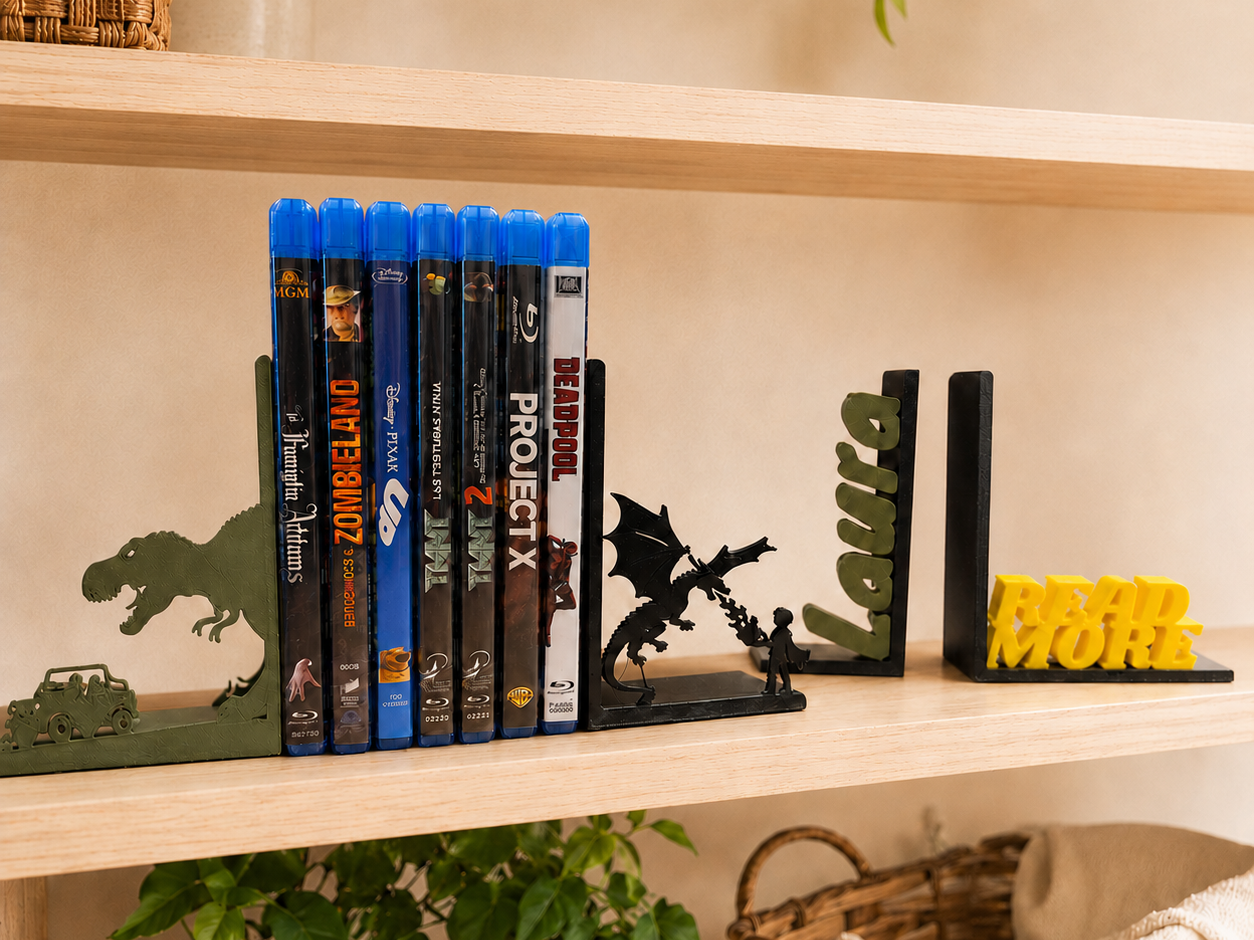 Custom Bookend Generator – Text & SVG Bookends