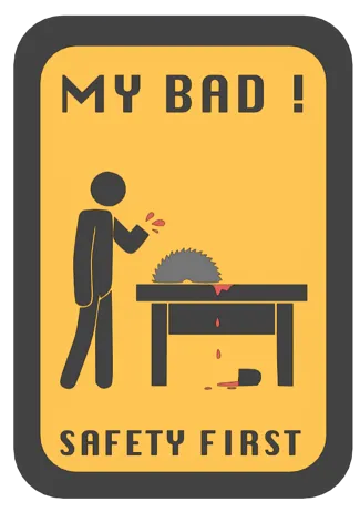 Safety Sign on Workshop