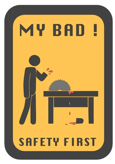 Safety Sign on Workshop
