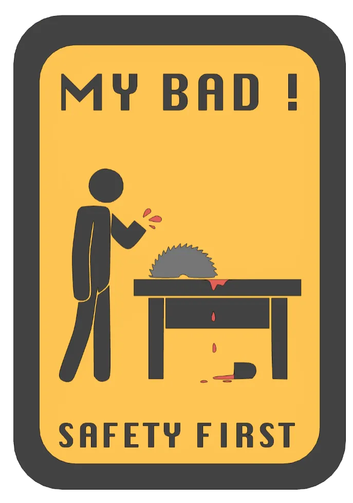 Safety Sign on Workshop