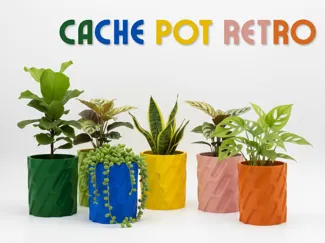 Cache pot Retro-Wave 70's