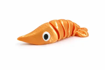Letrero o emblema decorativo: Cute Shrimp – Ocean Pack #11 | Print-in-Place — vista de referencia 4