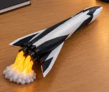 Futuristic SPACE SHUTTLE - Free 3D Print Model - MakerWorld