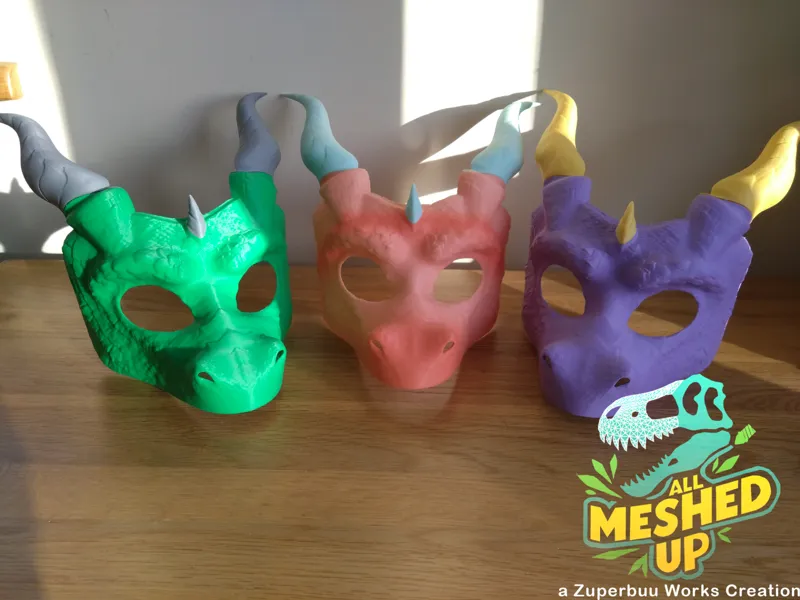 Western Dragon Masquerade Masks