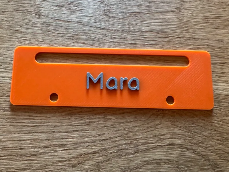 Personalisierte Lesehilfe / Lese-Lineal (OpenSCAD)